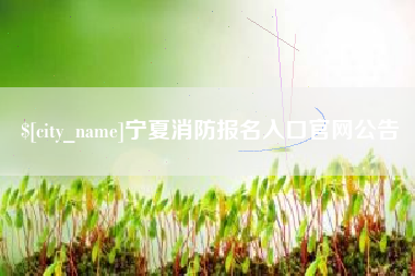塔城宁夏消防报名入口官网公告