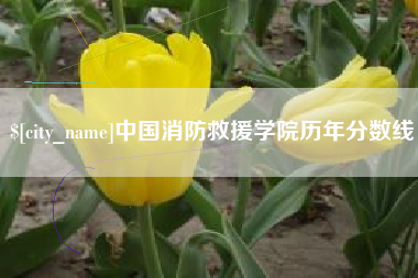 塔城中国消防救援学院历年分数线