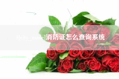 塔城消防证怎么查询系统