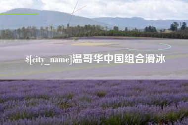 塔城温哥华中国组合滑冰