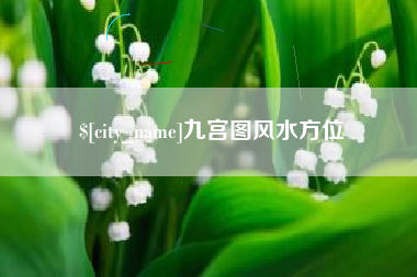 塔城九宫图风水方位