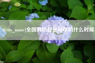 塔城全国消防日是每年的什么时候