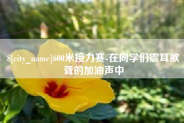 塔城600米接力赛-在同学们震耳欲聋的加油声中