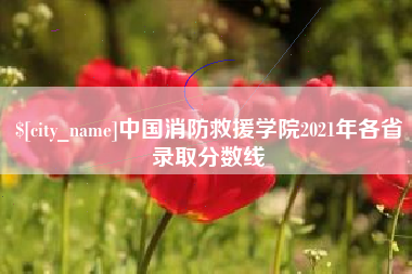 塔城中国消防救援学院2021年各省录取分数线