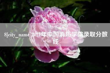 塔城2021年中国消防学院录取分数线