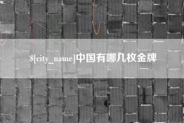 塔城中国有哪几枚金牌
