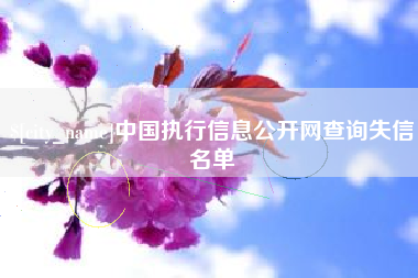 塔城中国执行信息公开网查询失信名单