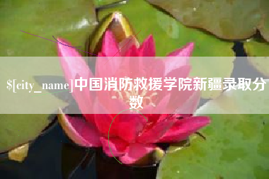 塔城中国消防救援学院新疆录取分数