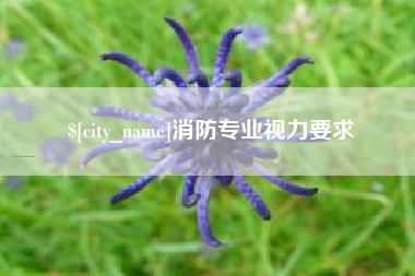 塔城消防专业视力要求