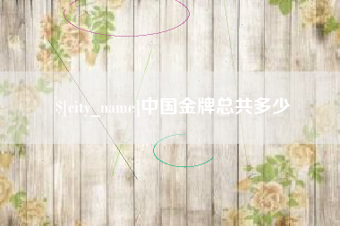 塔城中国金牌总共多少