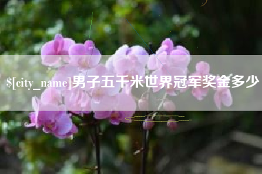 塔城男子五千米世界冠军奖金多少
