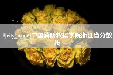 塔城中国消防救援学院浙江省分数线