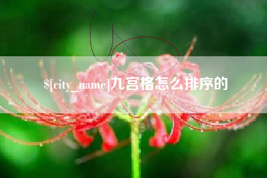 塔城九宫格怎么排序的