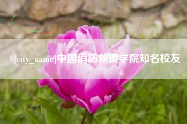 塔城中国消防救援学院知名校友