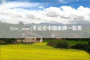 塔城冬运会中国金牌一览表