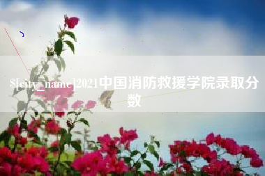 塔城2021中国消防救援学院录取分数