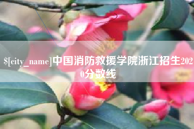 塔城中国消防救援学院浙江招生2020分数线