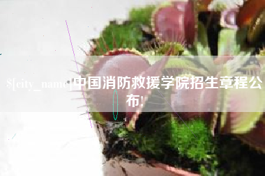 塔城中国消防救援学院招生章程公布!